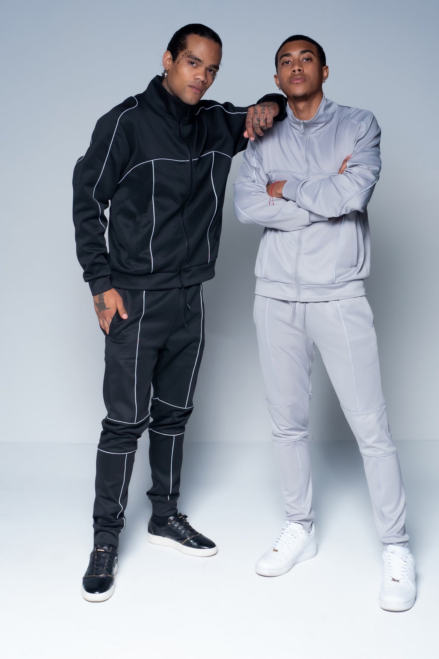 Drippin Reflective Tracksuit, Black