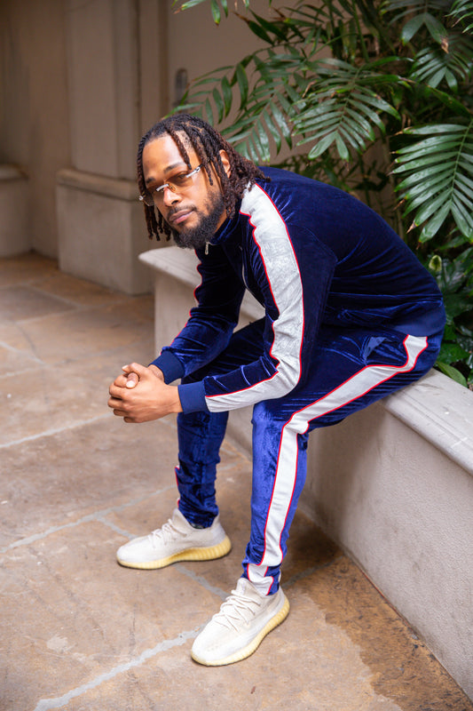So Fresh Velour Tracksuit, Royal