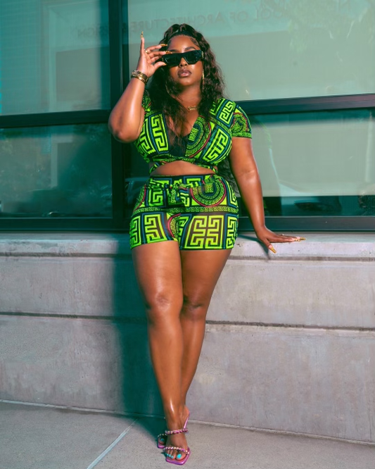 Catch Me Outside Mesh Tie Front Shorts