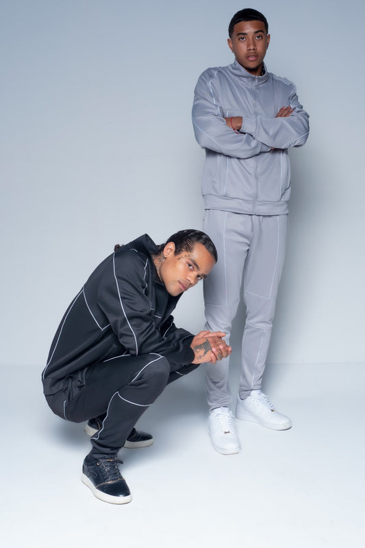 Drippin Reflective Tracksuit, Black